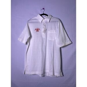 Vintage Top Choice Indiana Basketball Adidas Embroidered Deadstock Polo Shirt L